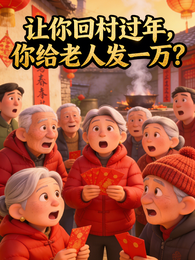 让你回村过年，你给老人发一万？ 封面