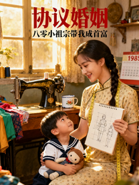 协议婚姻,八零小祖宗带我成首富 封面