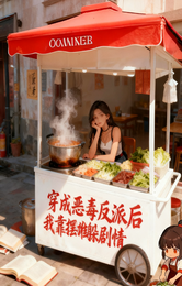 穿成恶毒反派后我靠摆摊躲剧情 封面