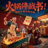 火锅停战书：朕的首辅在路边摊 封面